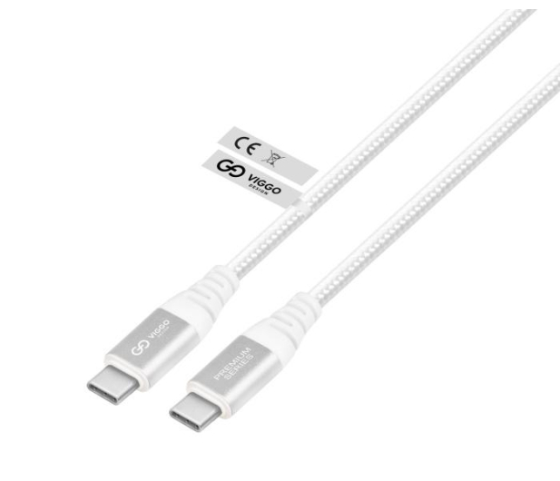 VIGGO DESIGN USB-C USB-C PREMIUM 100W 1m biały - 1462008 - zdjęcie